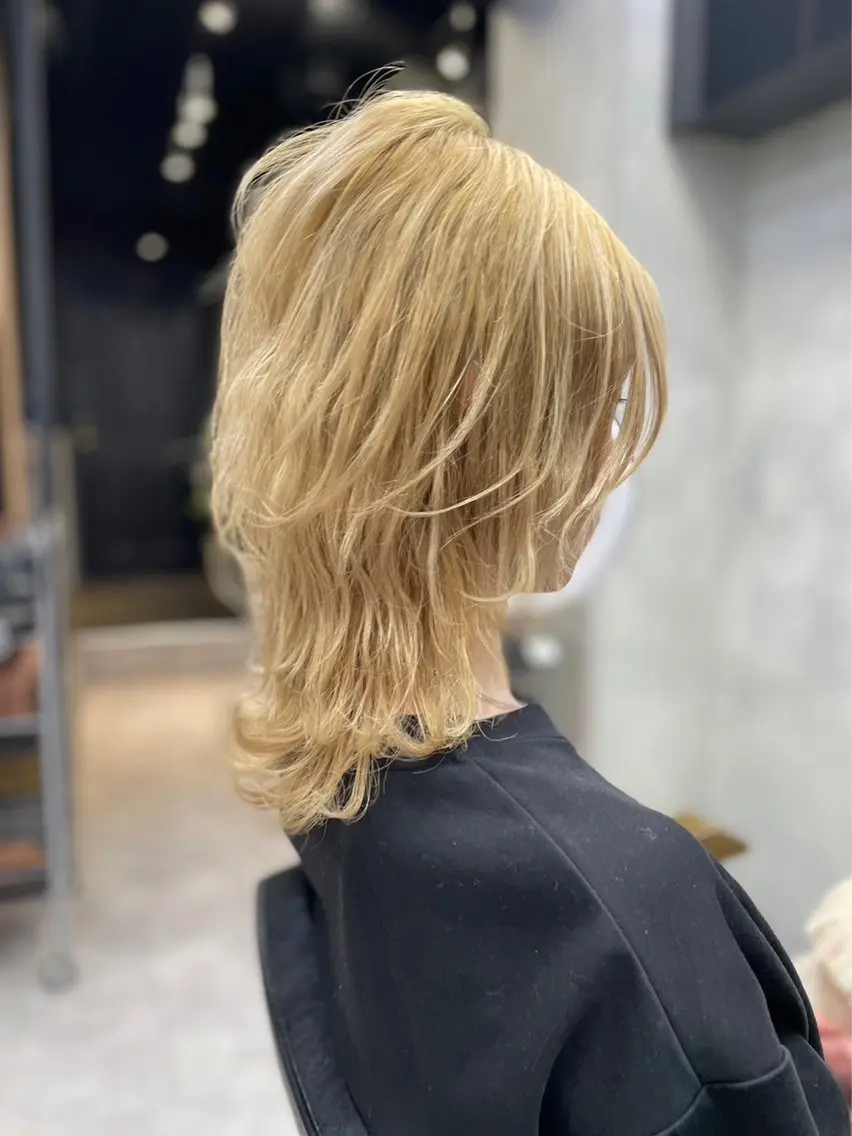 ミディアム 当日予約OKカット モデル濱川響太のヘアスタイル