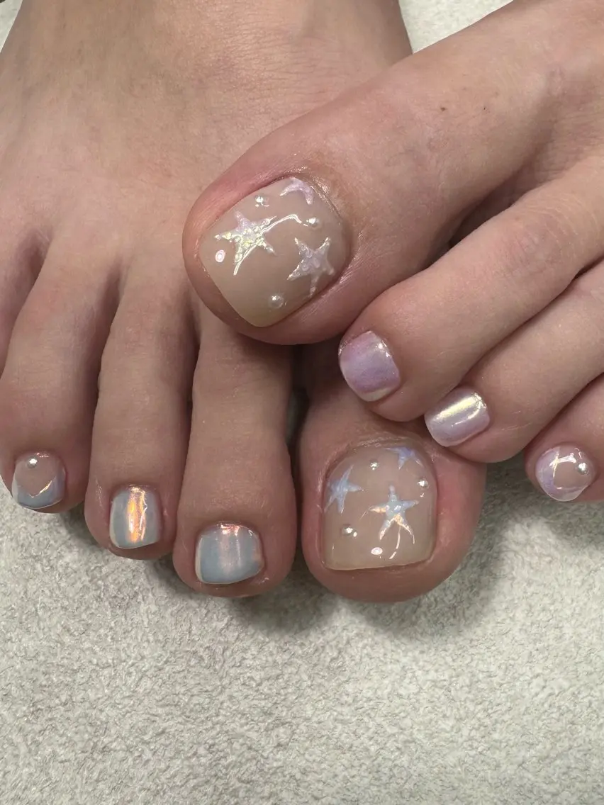 ネイル フットネイル フットネイル Nail salon Genieのネイルデザイン