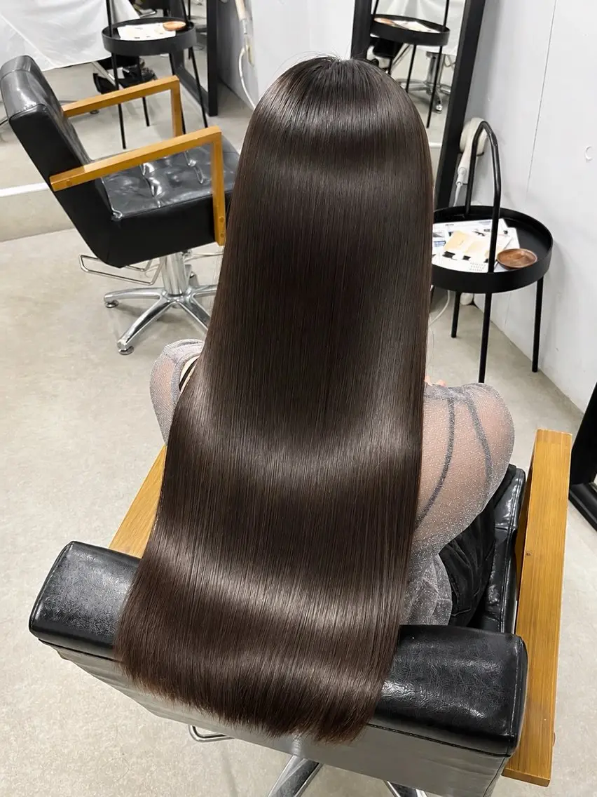ロング カット 縮毛矯正 DARTS Ryoのヘアスタイル