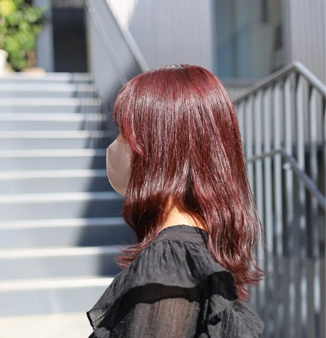 カラー ブラウンカラー ピンクカラー ヘアカラー ヒナ/酸性ストレート ・艶カラー🌿のヘアスタイル