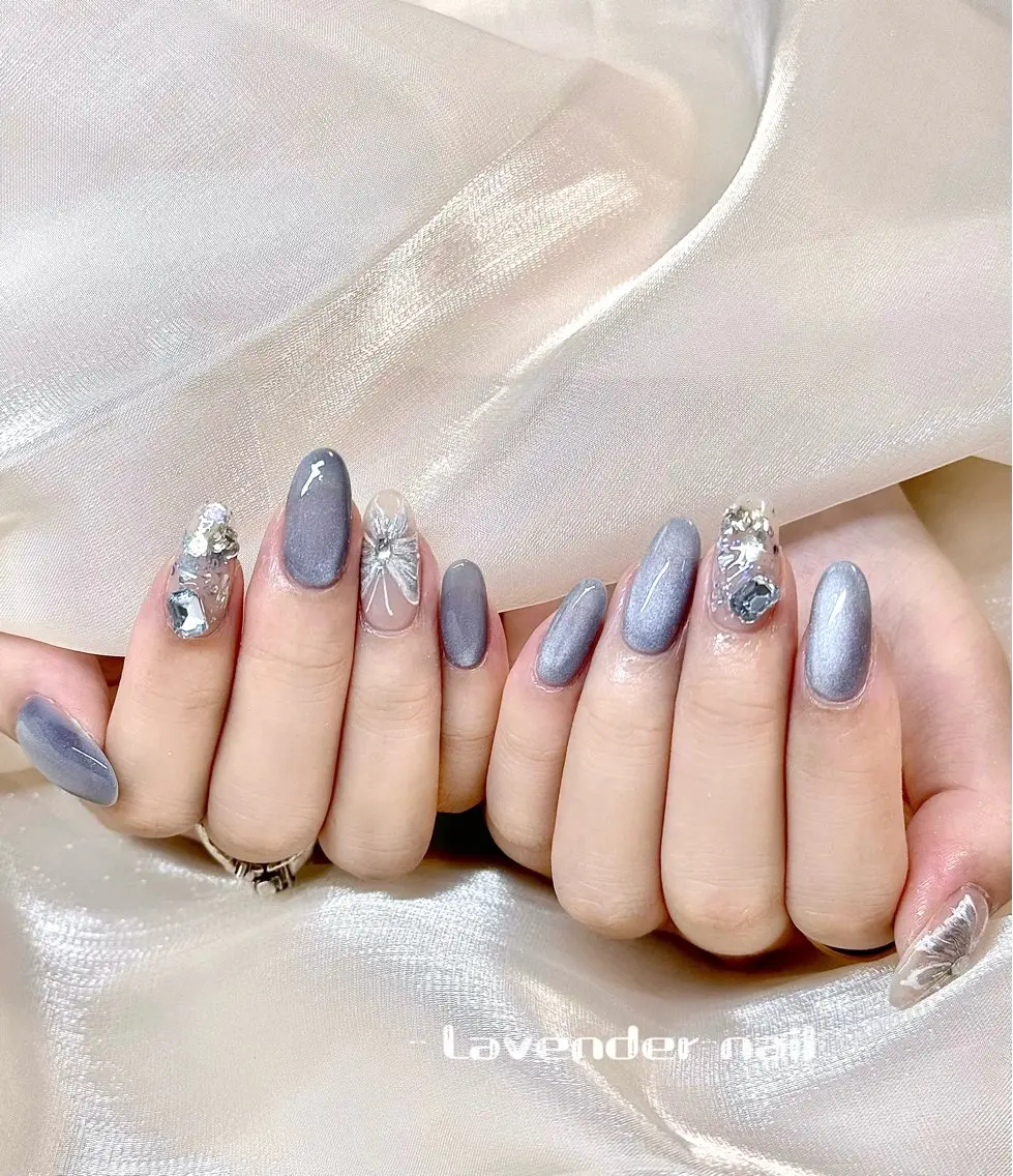 ネイル ハンドネイル Lavender nail·中島公園のネイルデザイン