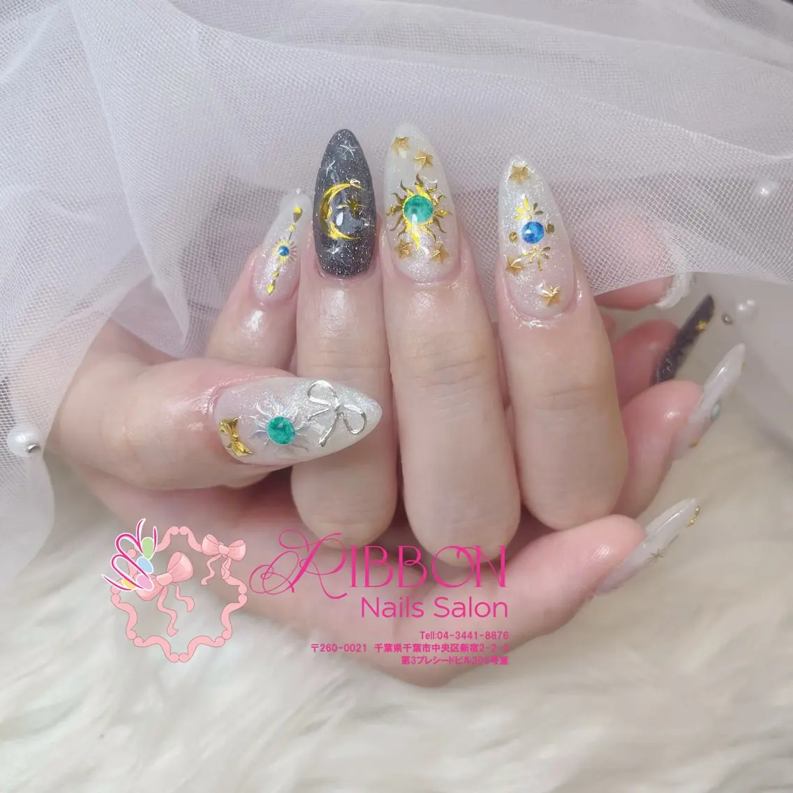 ネイル フットネイル フレンチネイル ジェルネイル マグネットネイル 持ち込み ハンドネイル Ribbonnail salonのネイルデザイン