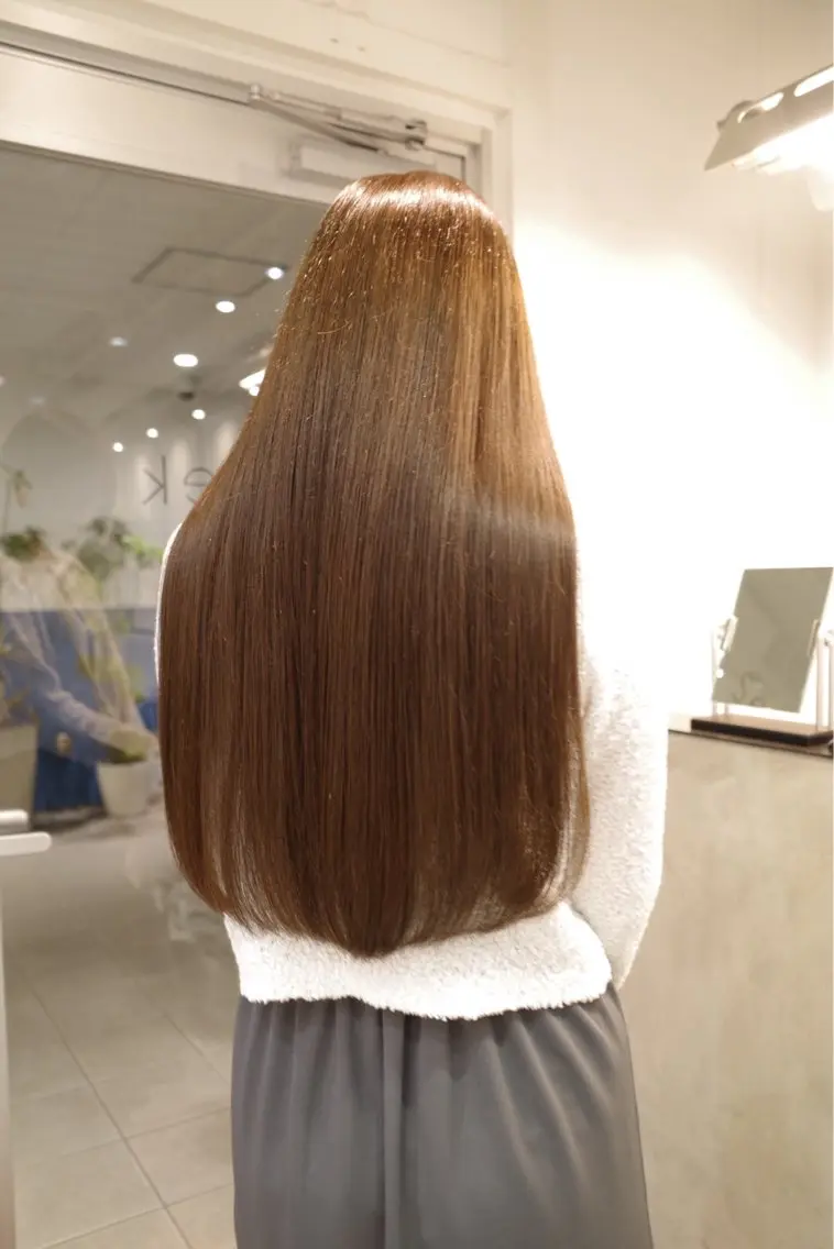 ロング にいな/ 縮毛矯正/カラー☘️のヘアスタイル