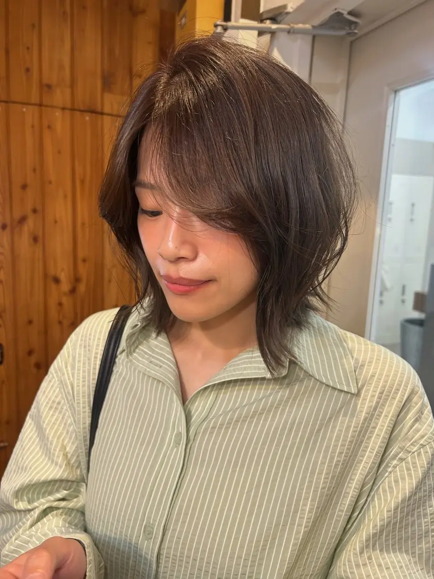 ミディアム カラー 透明感カラー chisaのヘアスタイル