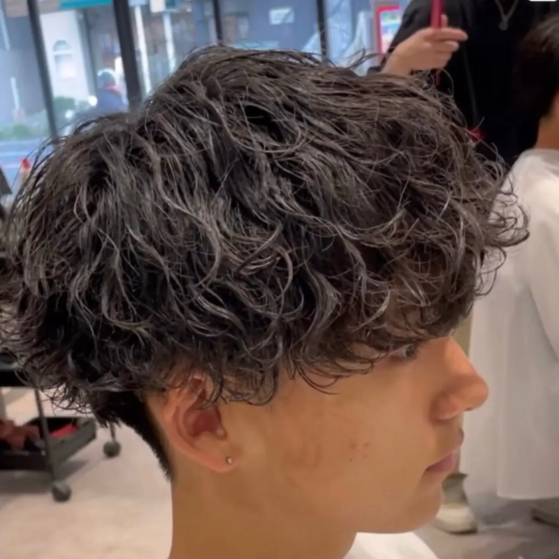 ショート パーマ メンズ カット パーマ ヘアセット 柏メンズ特化 THE3rdHAIRのヘアスタイル