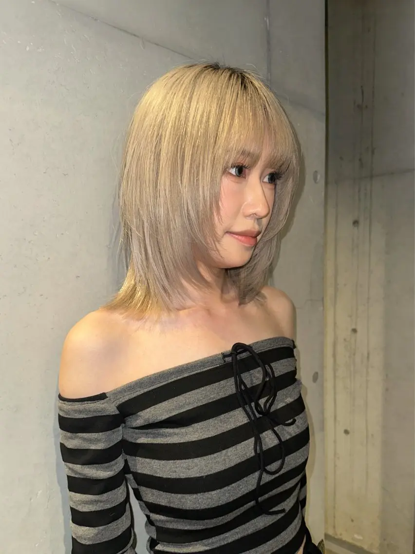 💫おすすめ💫カット＋ケアブリーチダブルカラー＋イルミナ3STEPトリートメントの写真