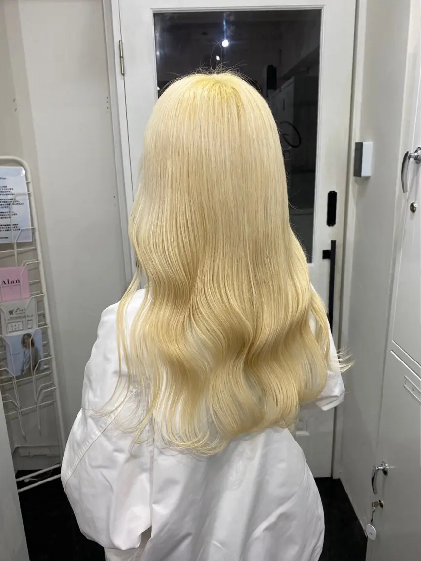 🪄ダブルカラー✨【ダメージ95%カットケアブリーチ込】全体+全体カラー+2step treatment✨✨の写真