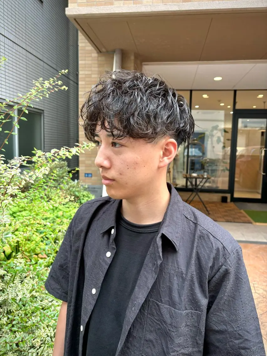 メンズ メンズパーマ 【メンズショート 特化】村斎　伶次のヘアスタイル