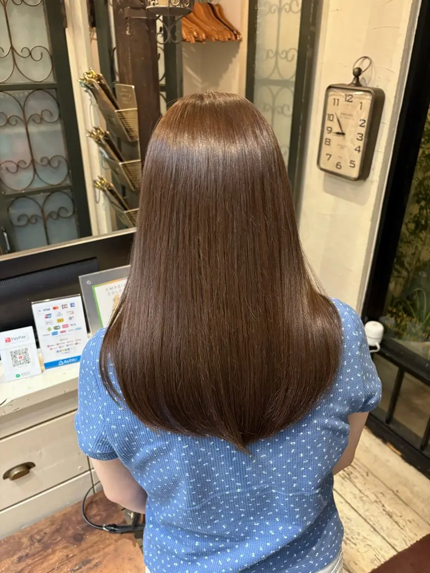 カラー ブラウンカラー 工藤 暖 /縮毛矯正のヘアスタイル