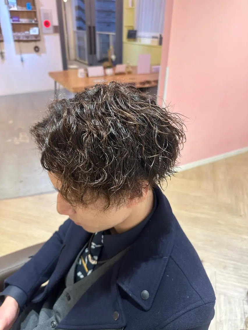 ショート パーマ カット パーマ 【似合わせ】 藤原 拓徒のヘアスタイル