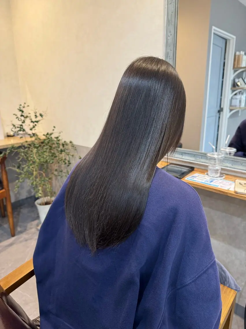 ロング 縮毛矯正 船橋 Nerine 【ネリネ】かえでのヘアスタイル