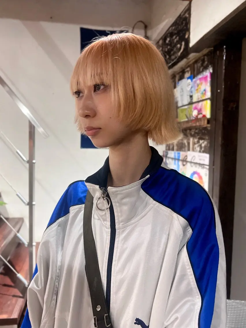ミディアム ボブ レイヤーカット カット ヘアカラー ボブパーマ/レイヤー ヒロモトアサカのヘアスタイル