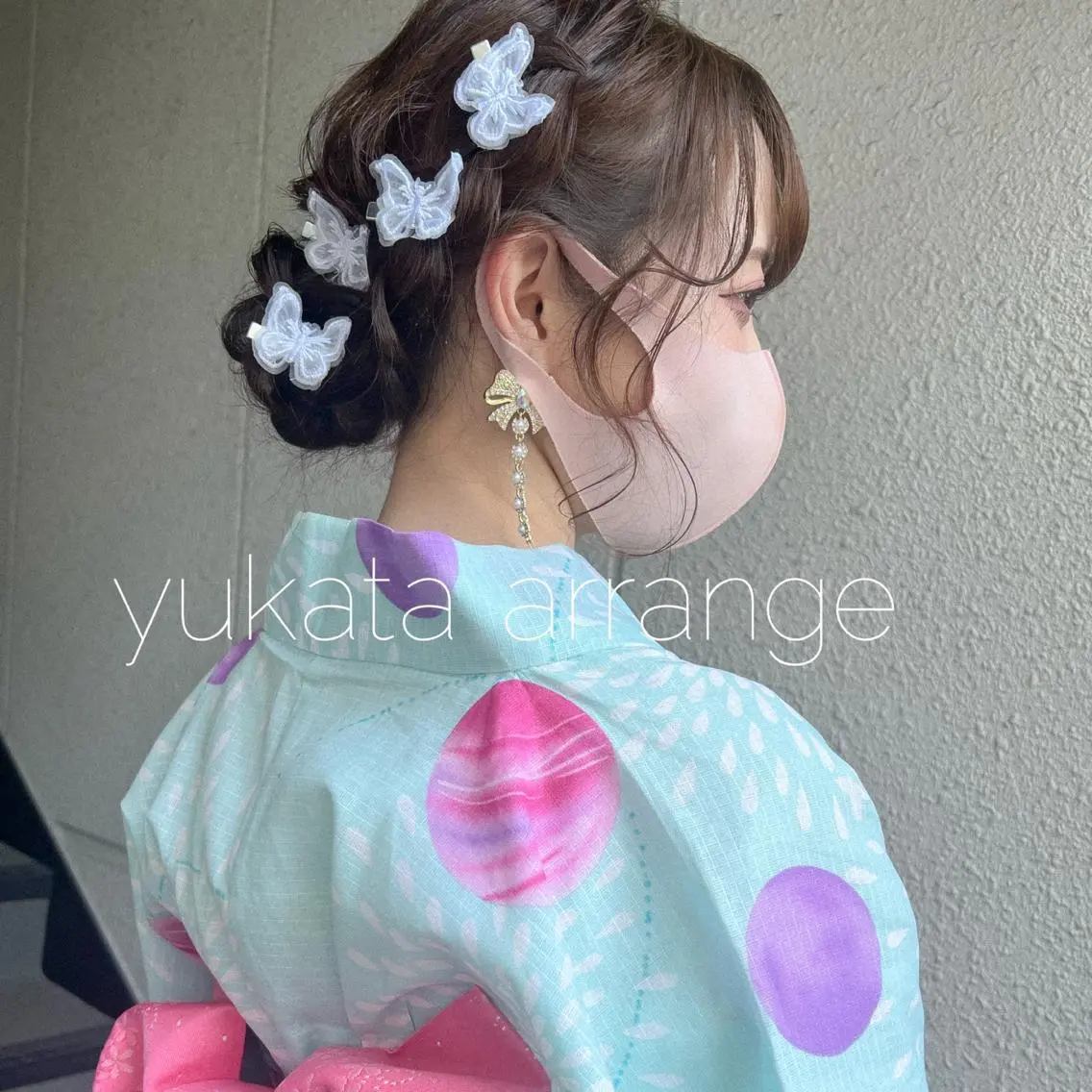 ロング ヘアアレンジ 浴衣 カラーパティシエ facce🌼ikoのヘアスタイル