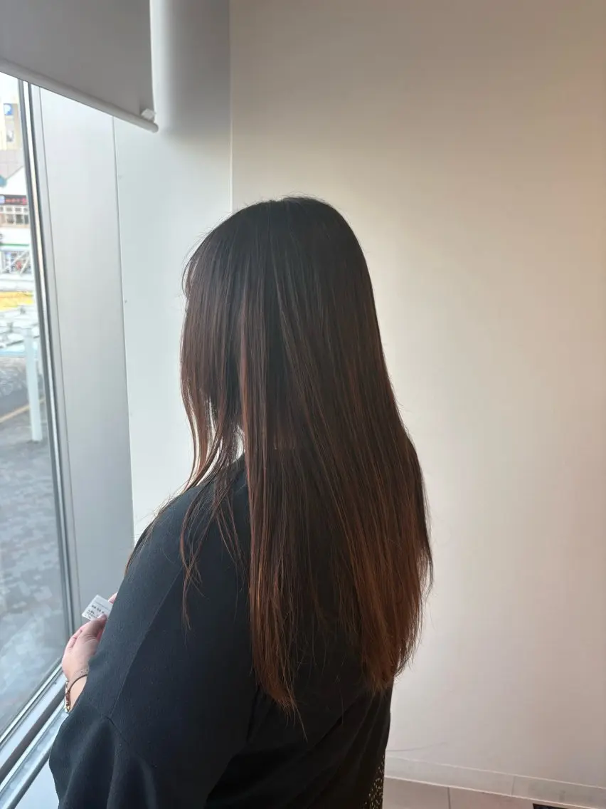 ロング 縮毛矯正 成清 歩生のヘアスタイル