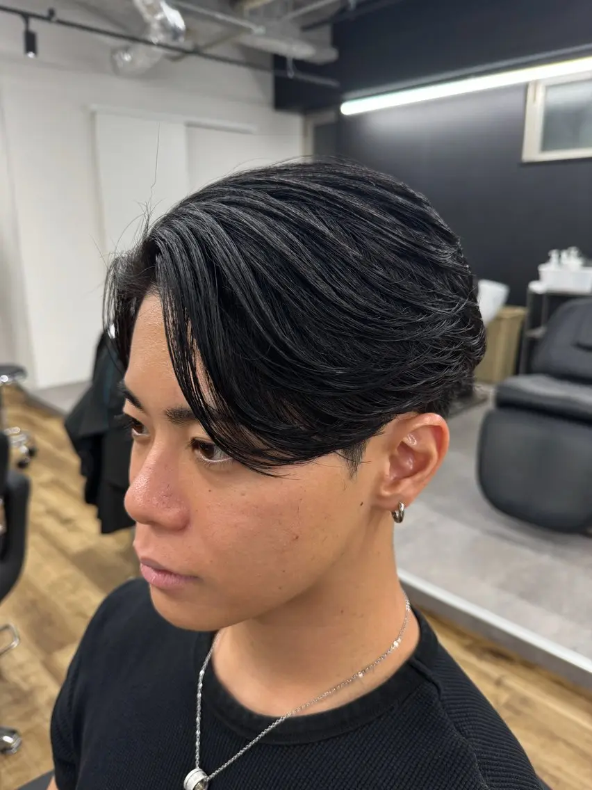 ショート メンズ カット 縮毛矯正 トリートメント Masahiro💎 メンズ曲がる縮毛矯正のヘアスタイル