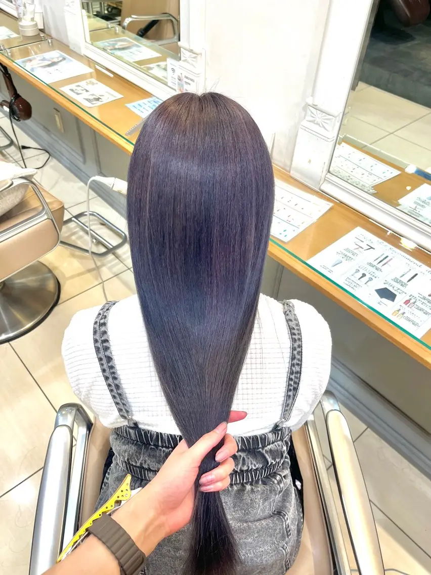 カラー ラベンダーカラー ラベンダーグレー 横浜/カットモデル 佐藤桃香 🦥のヘアスタイル