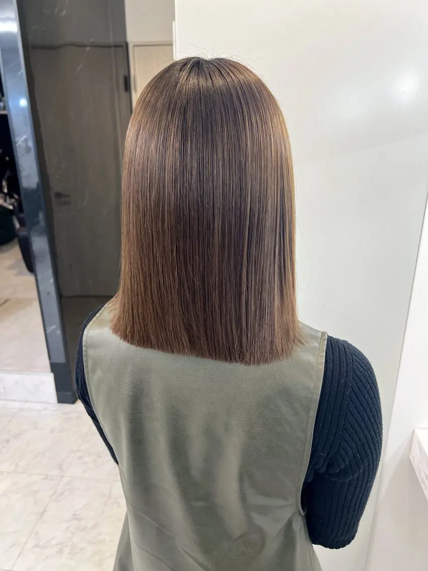 ショート カラー カット 縮毛矯正 トリートメント ✨レイヤー/髪質改善 /縮毛矯正✨ナカムラのヘアスタイル