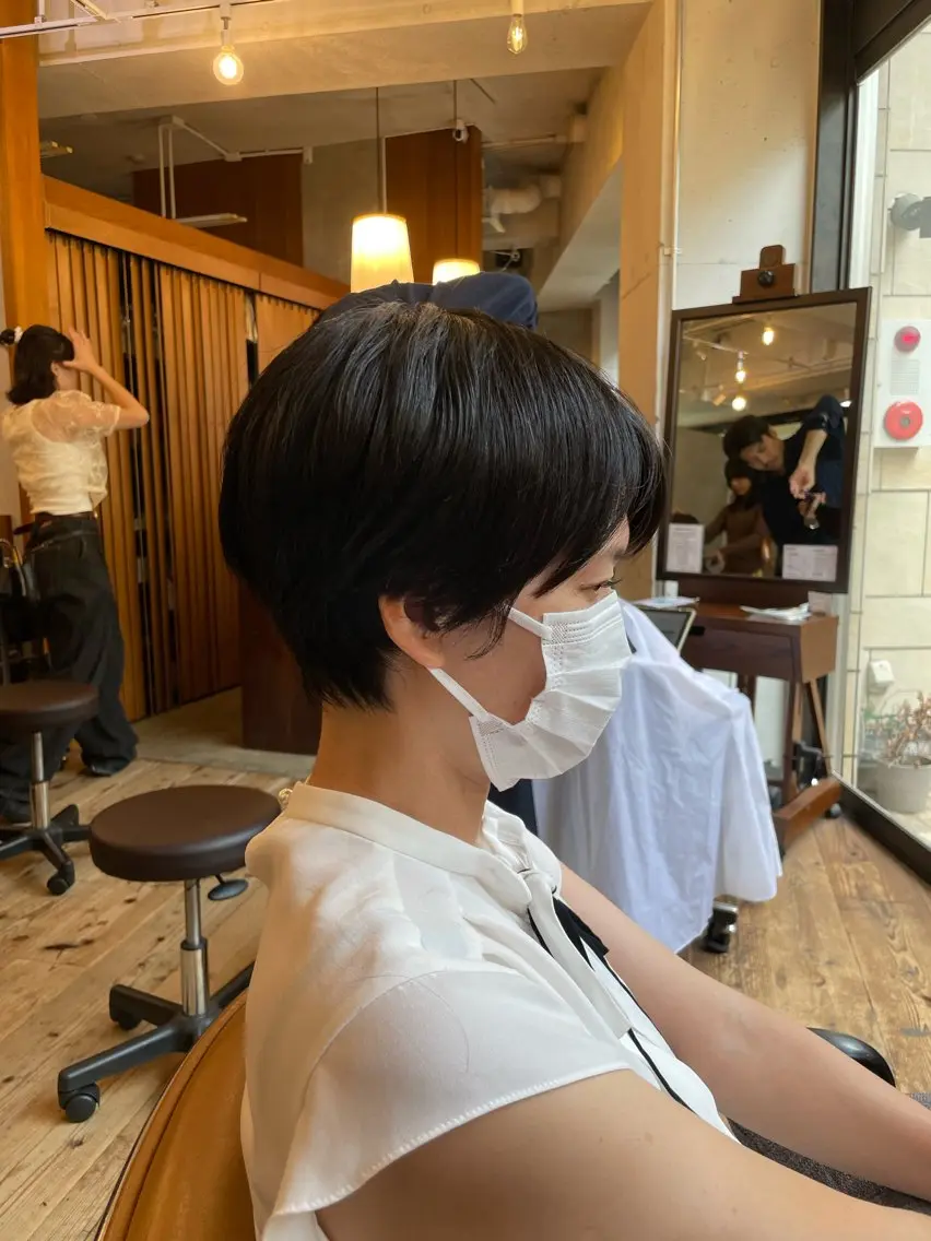 ショート 🍁ボブパーマ.レイ ヤーボブ🍁陸来のヘアスタイル