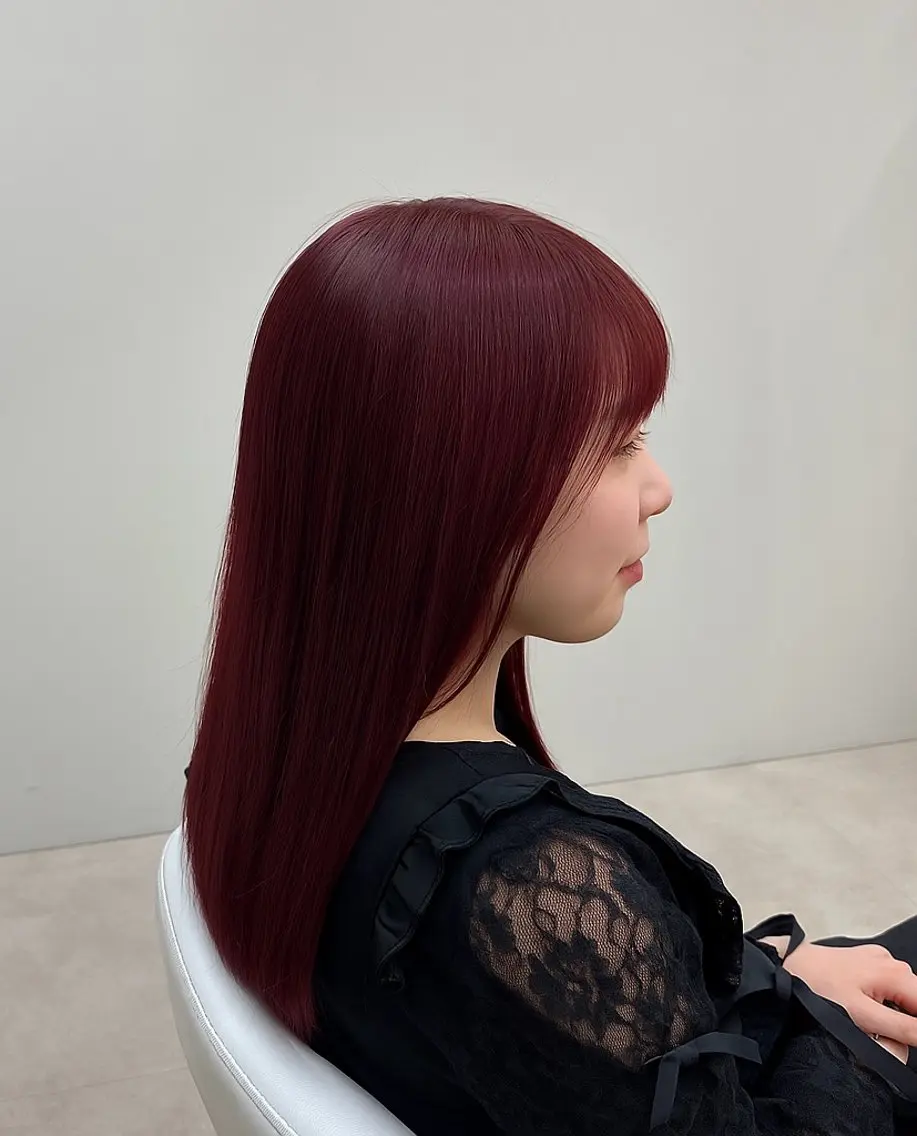 ロング ピンクブラウン 透明感カラー⭐️ Takumaのヘアスタイル