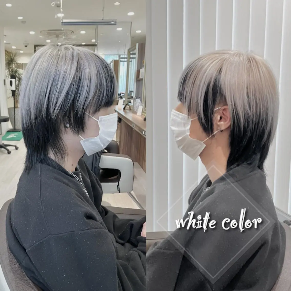 カラー メンズ カット ヘアカラー 雅/ダブルカラー/ 白髪ぼかしハイライトのヘアスタイル