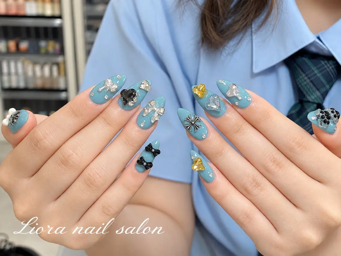 ネイル チークネイル フットネイル フレンチネイル ジェルネイル ガーリー ハンドネイル Liora nailのネイルデザイン