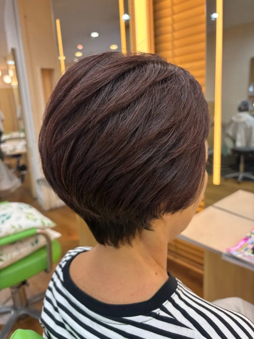 ショート カラー ショートヘア カット ヘアカラー トリートメント 植野 陽菜のヘアスタイル