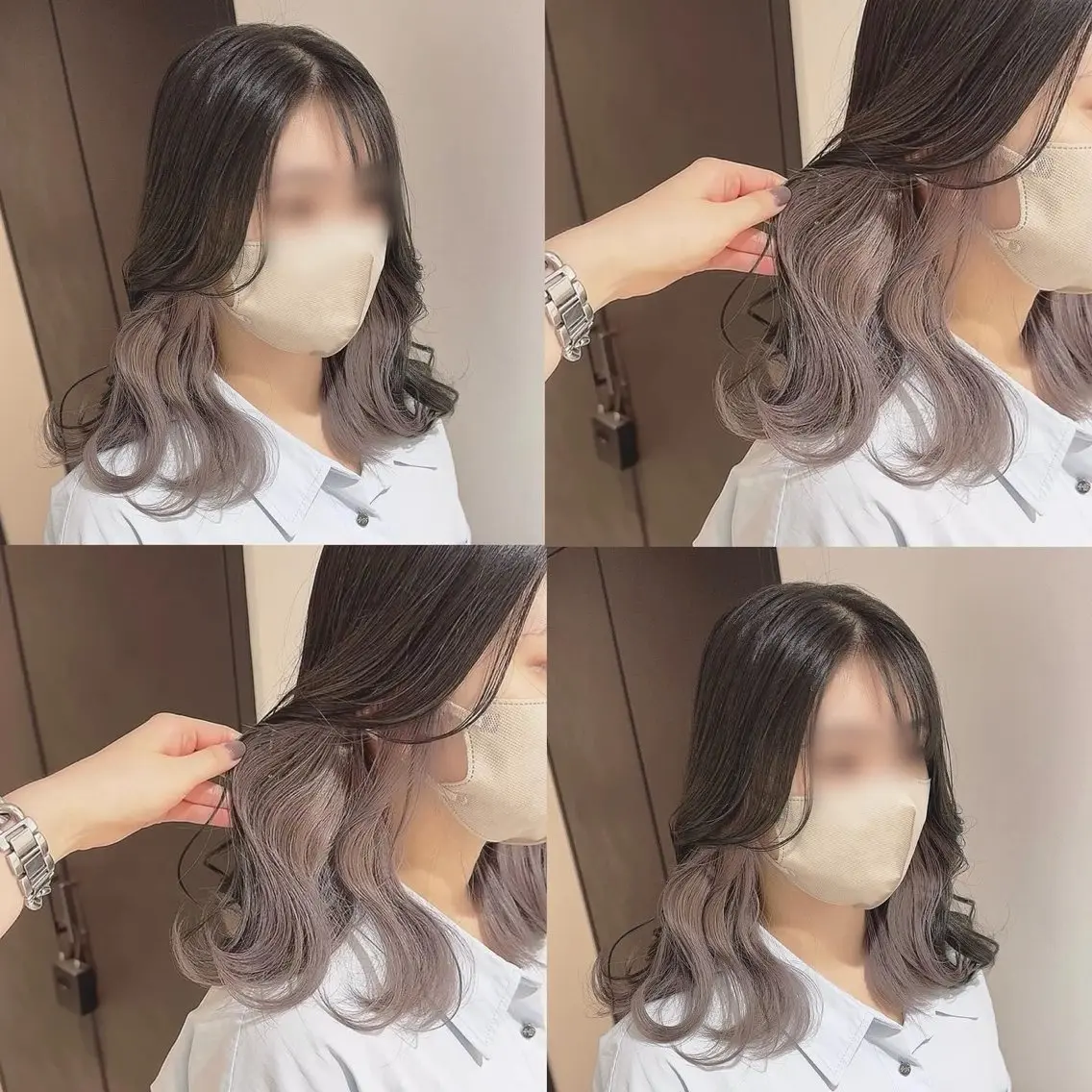 カラー ブリーチ ヘアカラー トリートメント 渋谷:インナーカラー ／🍒エリカ🍒のヘアスタイル
