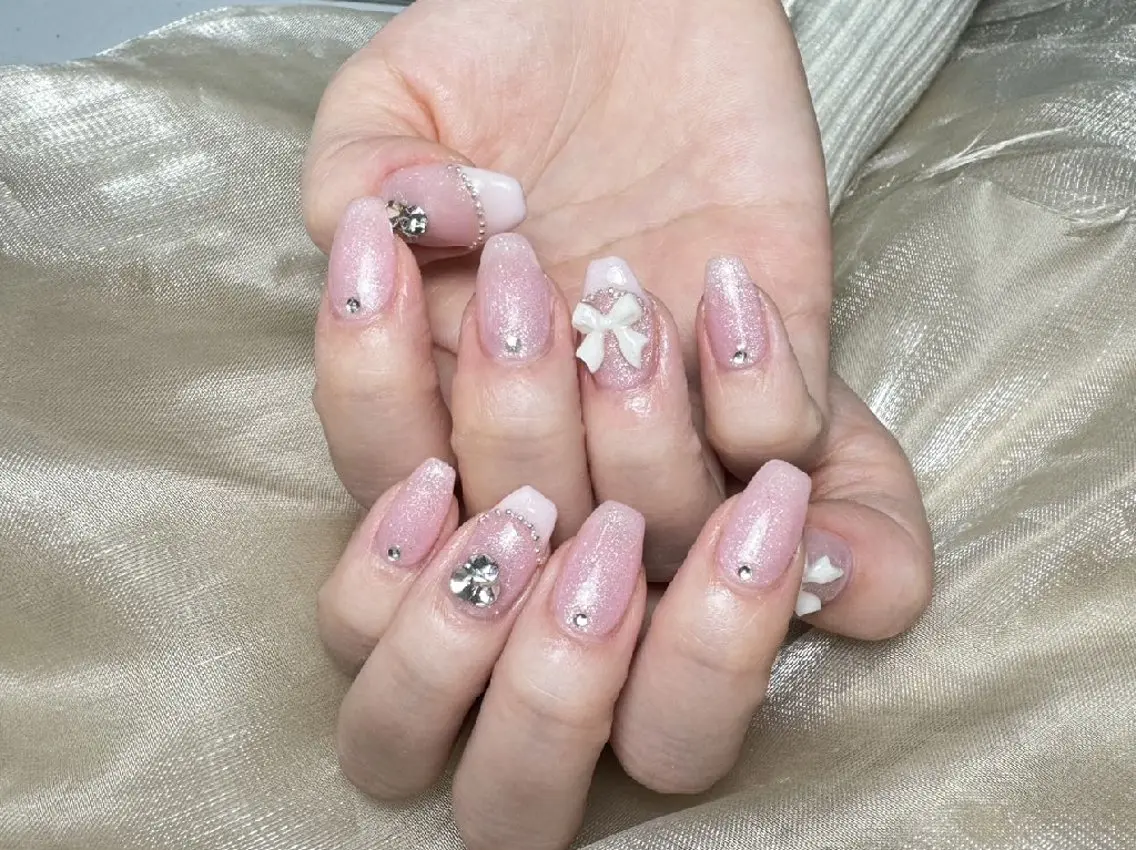 ネイル フレンチネイル ハンドネイル UM Nail Salonのネイルデザイン