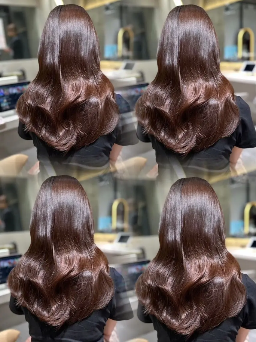 ロング カラー ブリーチ 透明感カラー ブリーチなしカラー ヘアカラー 佐渡優 365連勤する美容師のヘアスタイル