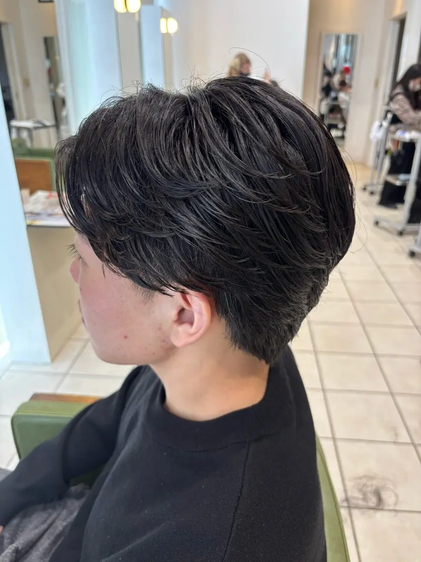 パーマ メンズ フェザーパーマ メンズパーマ カット パーマ メンズ特化/ 安藤太一のヘアスタイル