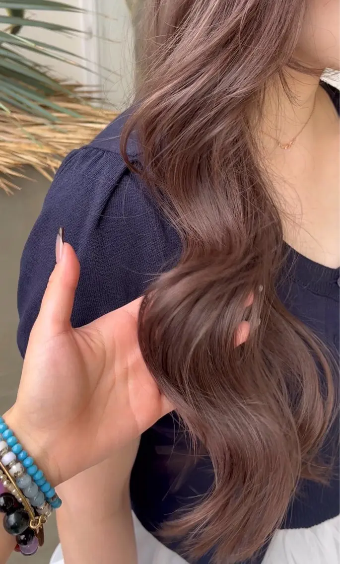 ロング カラー 透明感カラー ラベンダーカラー ヘアカラー [TIDEHAIR] MIYUのヘアスタイル