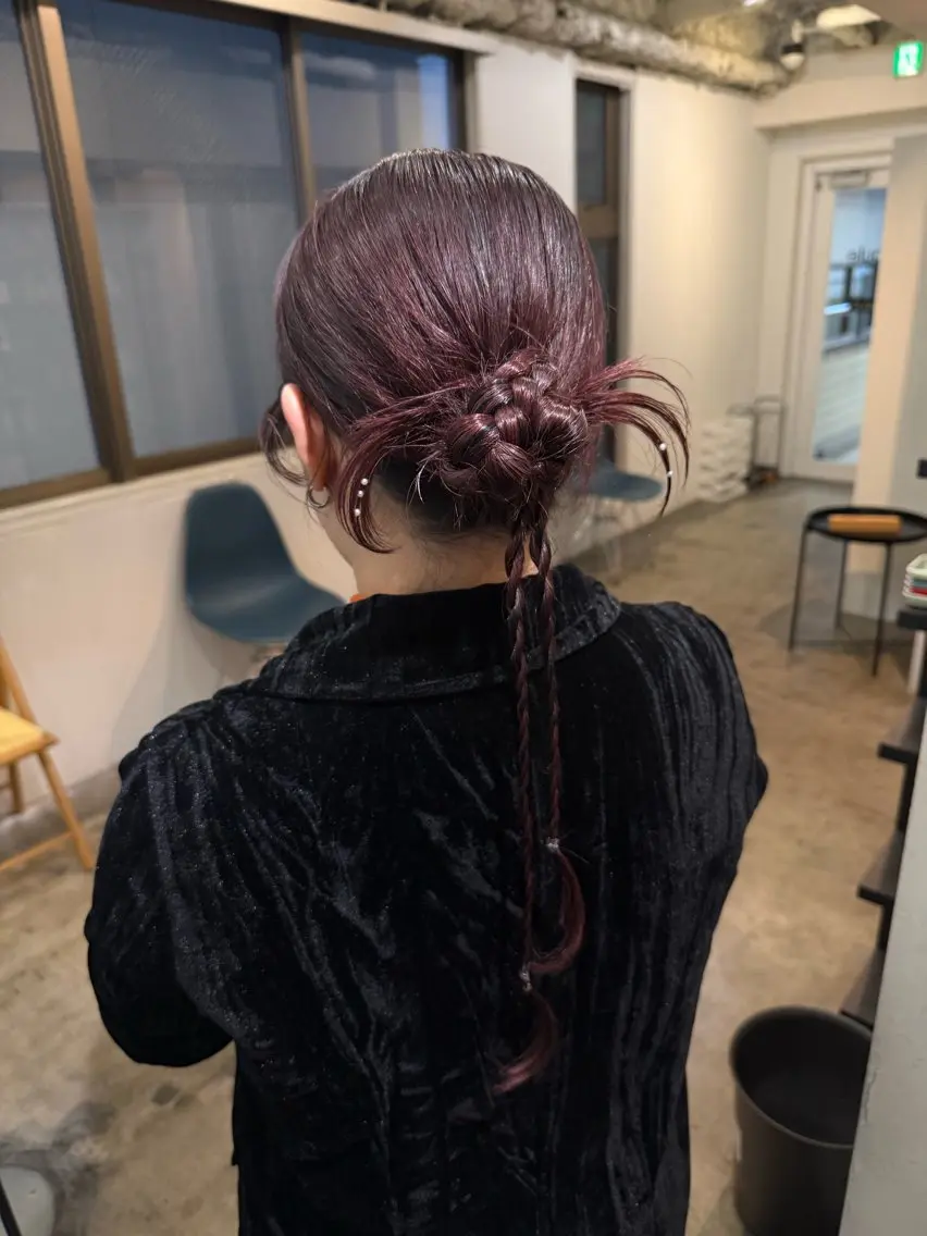 ヘアアレンジ ヘアセット 【韓国風くびれヘア】 joule小木曽輝のヘアスタイル