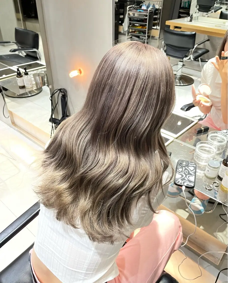 セミロング カラー ヘアアレンジ 艶髪/レイヤーカット 🐣misakiのヘアスタイル