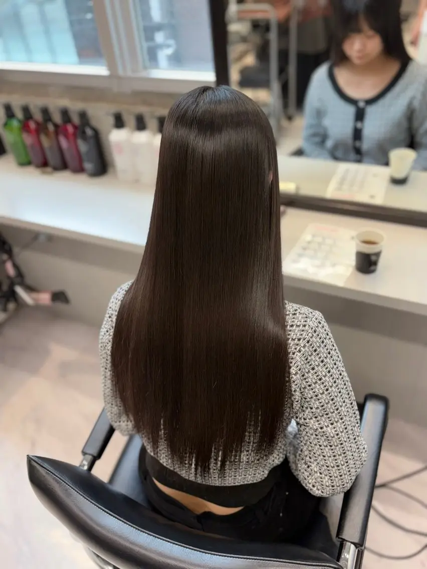 ロング 縮毛矯正 武内 風馬のヘアスタイル