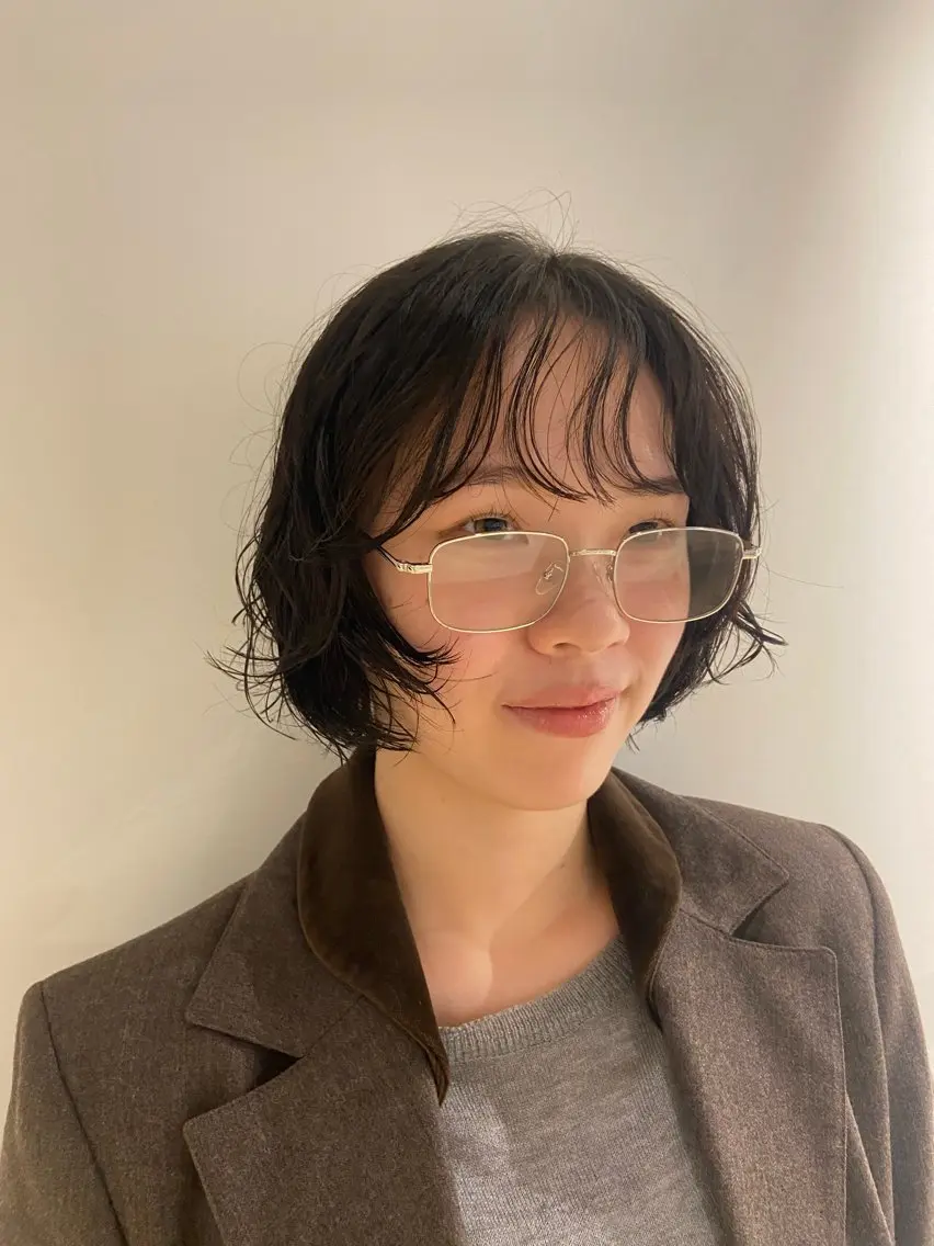 ショート パーマ ボブ カット ヘアカラー トリートメント なかまみさと 🌼極上ヘッドスパのヘアスタイル