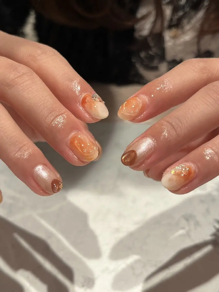ショート ハンドネイル 迫田 なつみのネイルデザイン