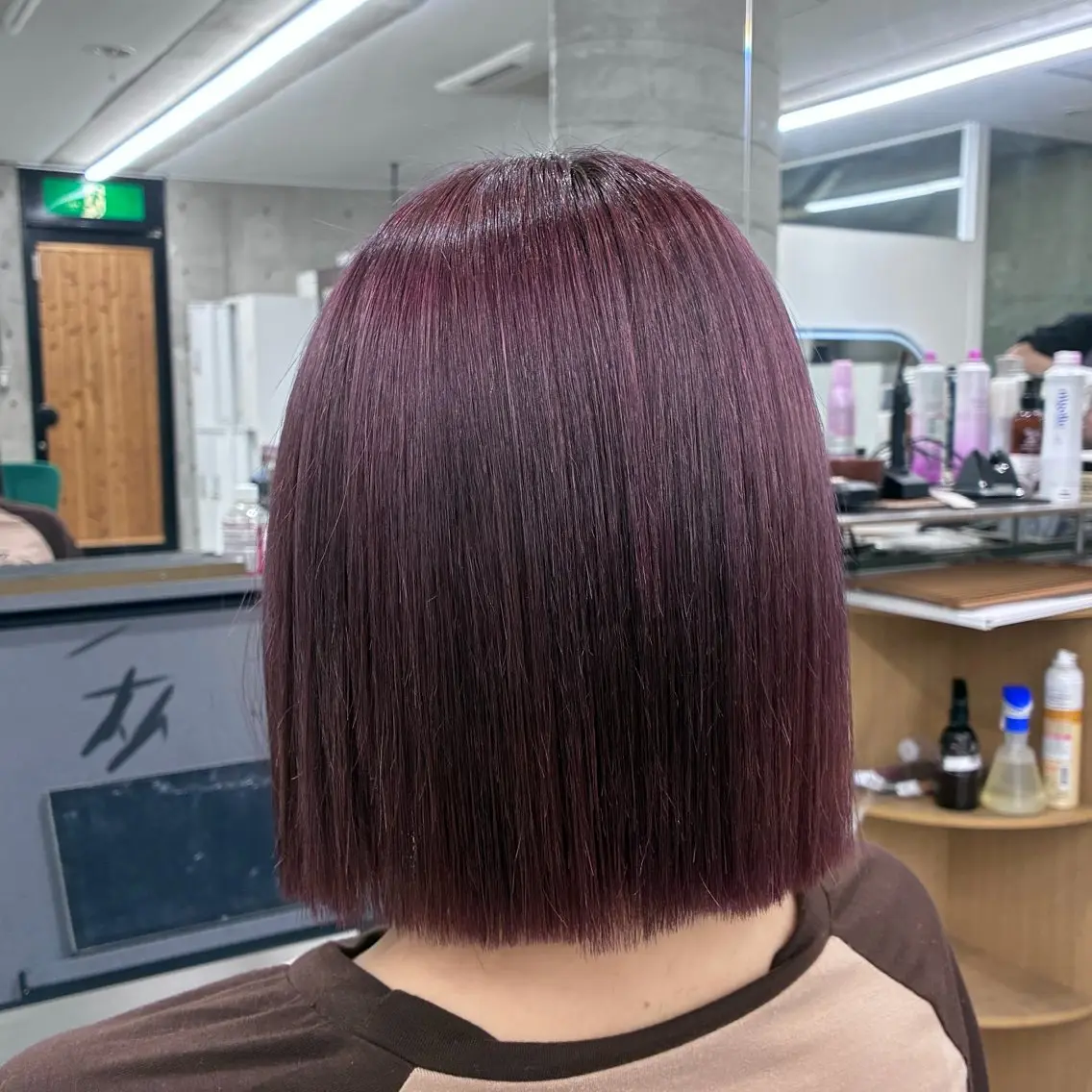 ミディアム 髪質改善 縮毛矯正 縮毛矯正 Aoba 🫧艶ハイトーン🫧のヘアスタイル