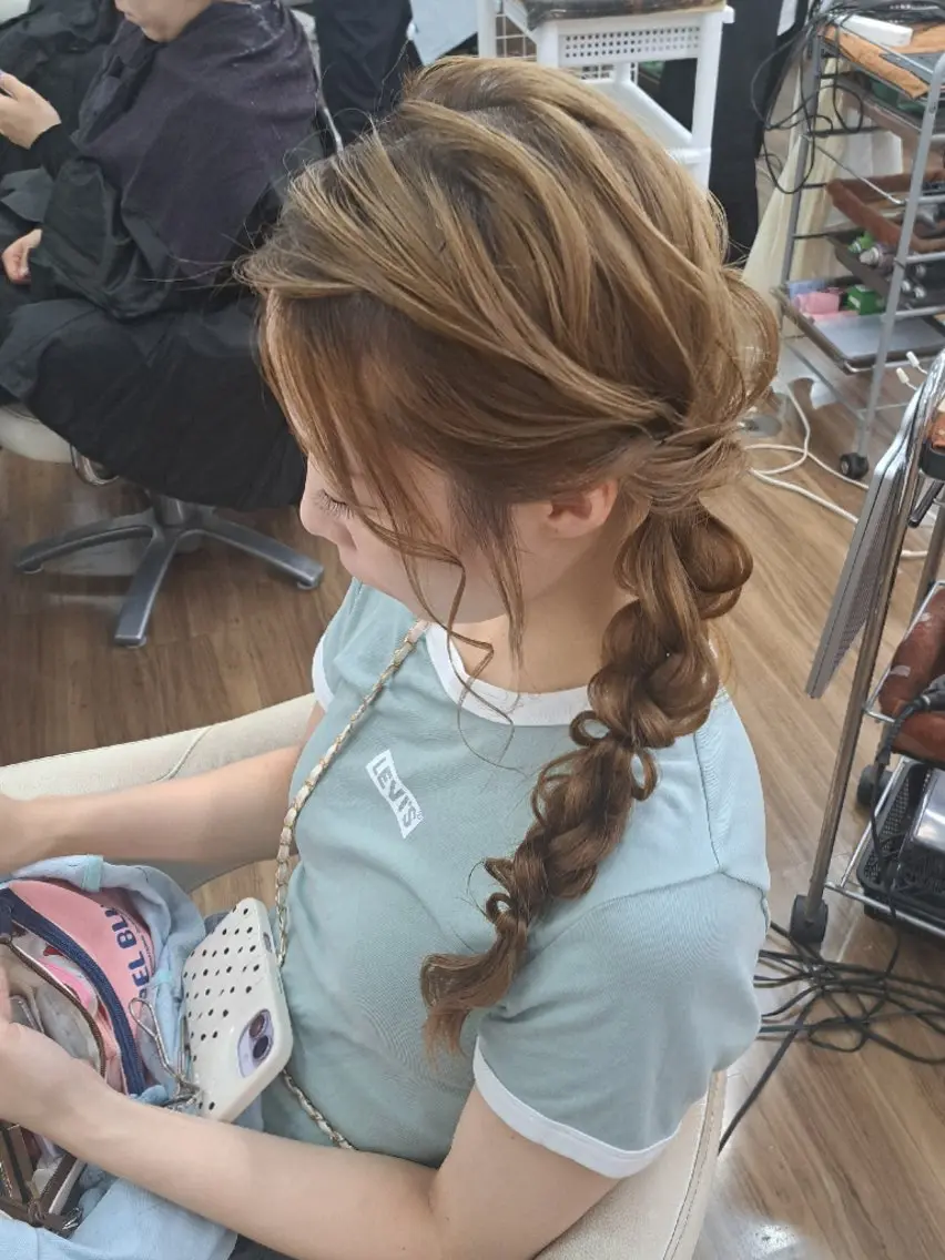ヘアアレンジ ロング ヘアセット GLOSS心斎橋🌹 はるなのヘアスタイル