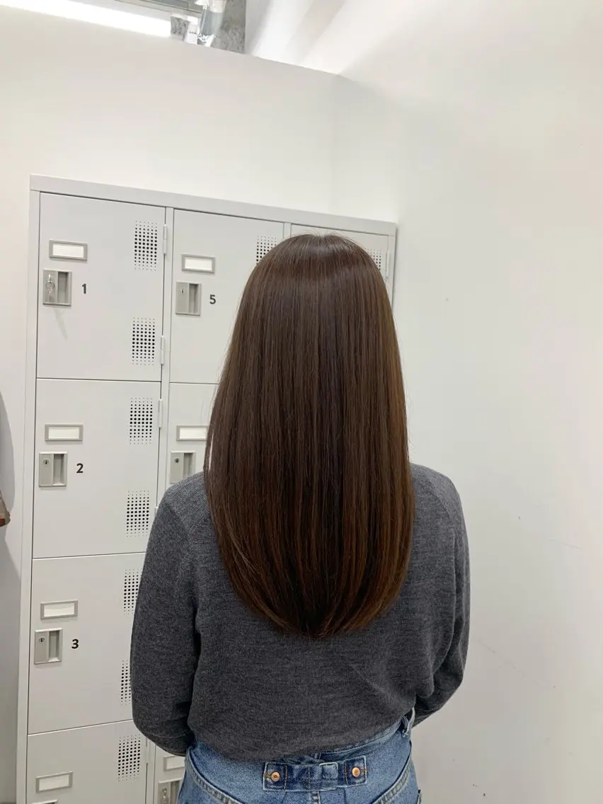 セミロング カラー ブラウンカラー ナチュラルブラウン ヘアカラー トリートメント 本格ヘッドスパ🌿 ×ヘア 佐藤のヘアスタイル