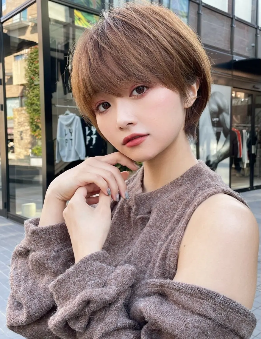 ショート カラー カット ヘアカラー トリートメント 韓国ヘア/髪質改善 /Harunaのヘアスタイル