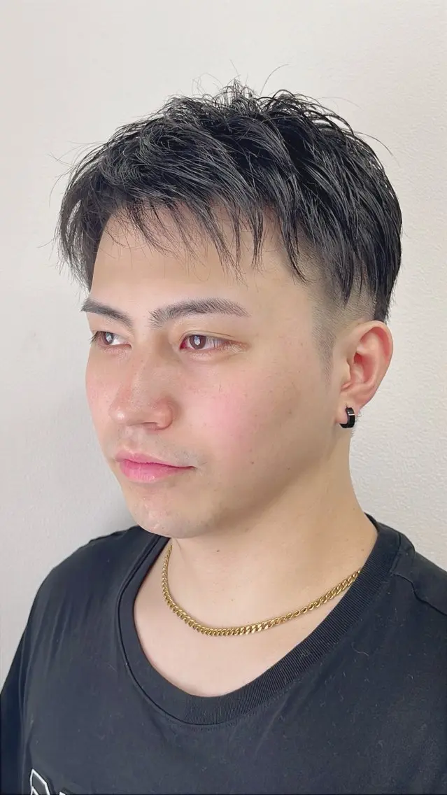 ミディアム ヘアアレンジ メンズ カット 千佳 CHIKAのヘアスタイル