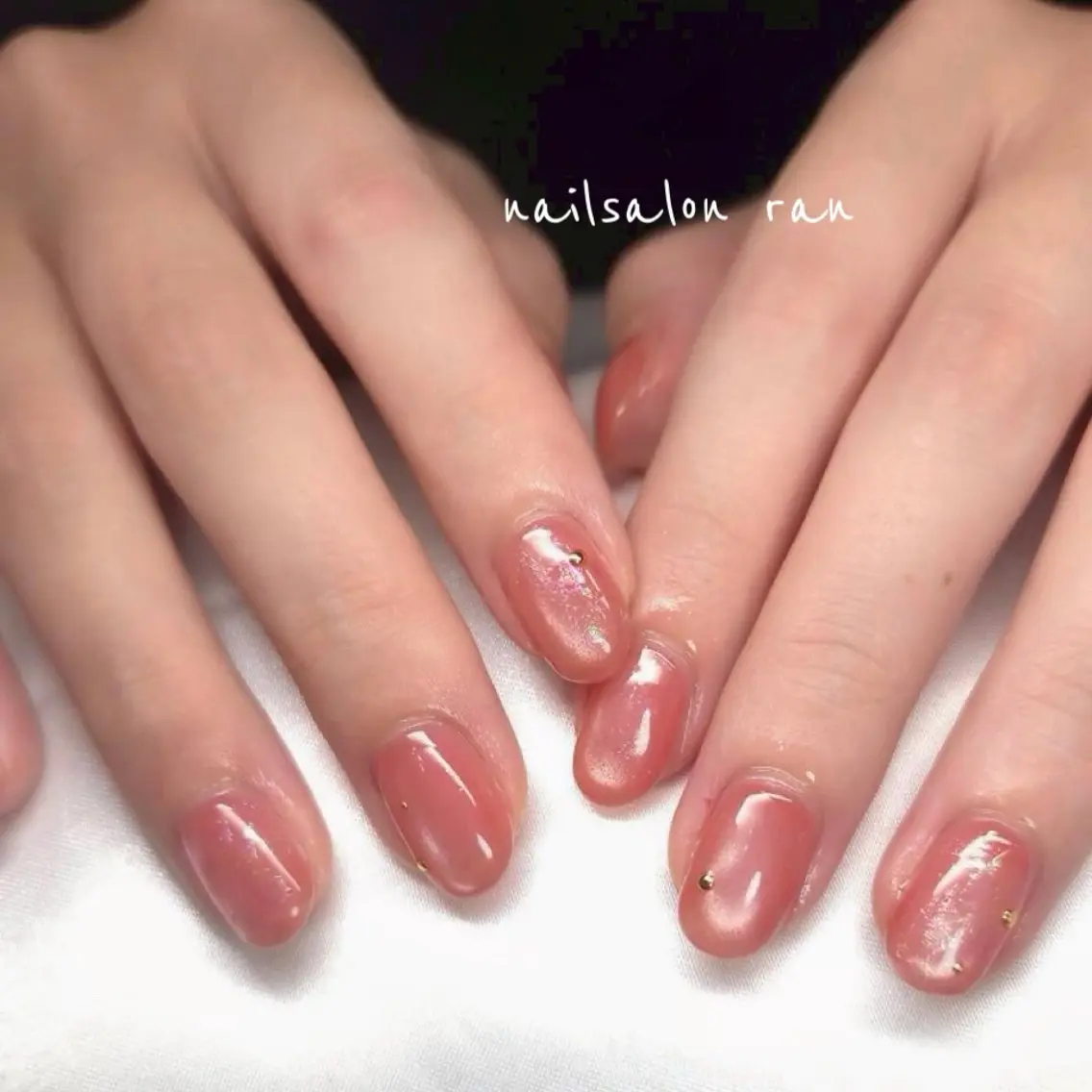 ネイル アートネイル マグネットネイル 春ネイル nailsalon ranのネイルデザイン