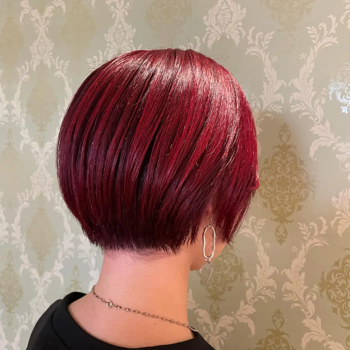 ショート カラー ショートボブ ボブ ショートヘア EARTH中島 秋桜久のヘアスタイル