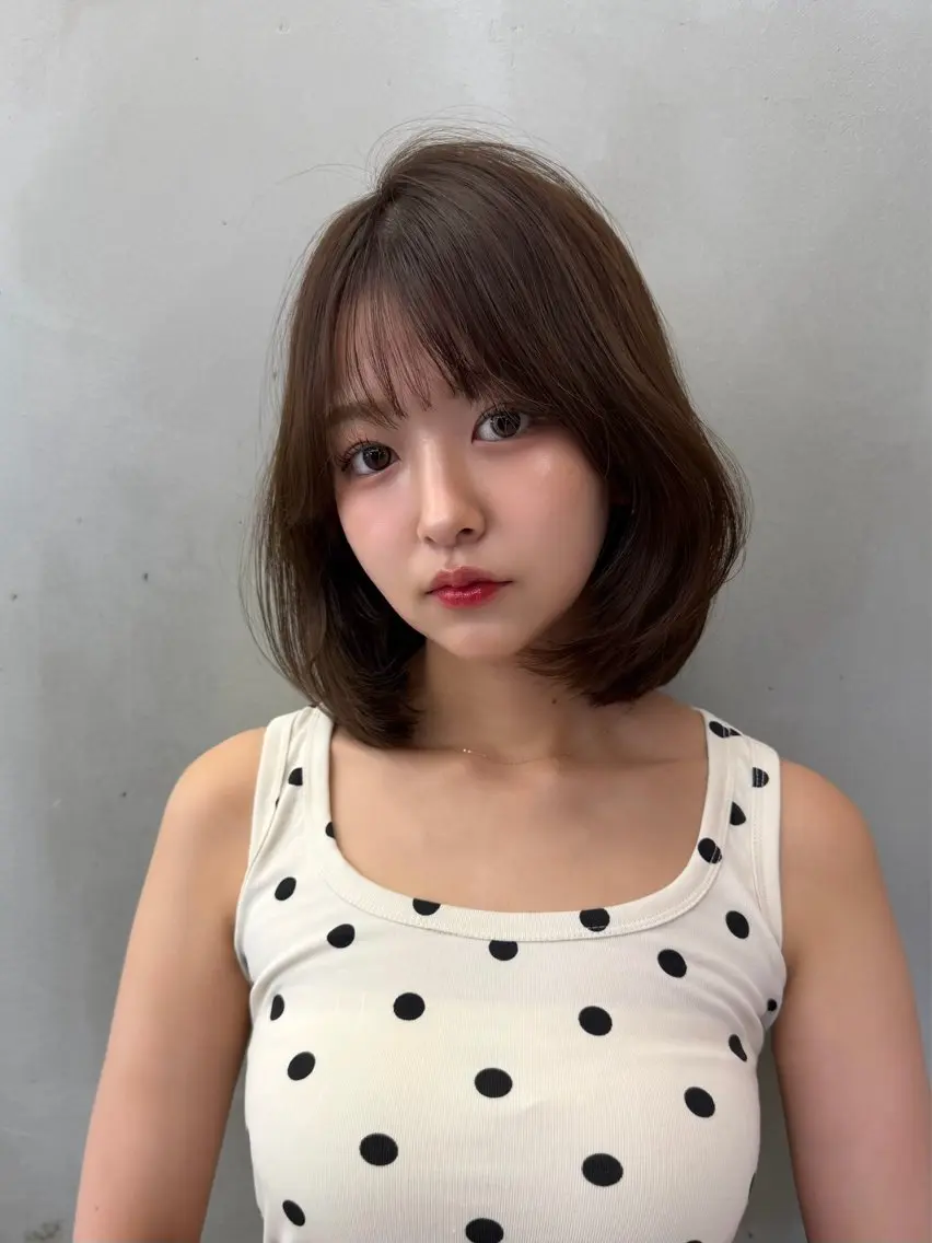 ミディアム カラー カット ヘアカラー トリートメント 🍀小川大輔🍀 ボブ/ブリーチ🥇のヘアスタイル
