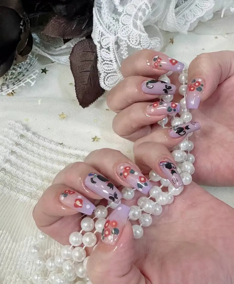 ネイル アートネイル フラワーネイル フットネイル ジェルネイル キラキラネイル Babarla Nailのネイルデザイン
