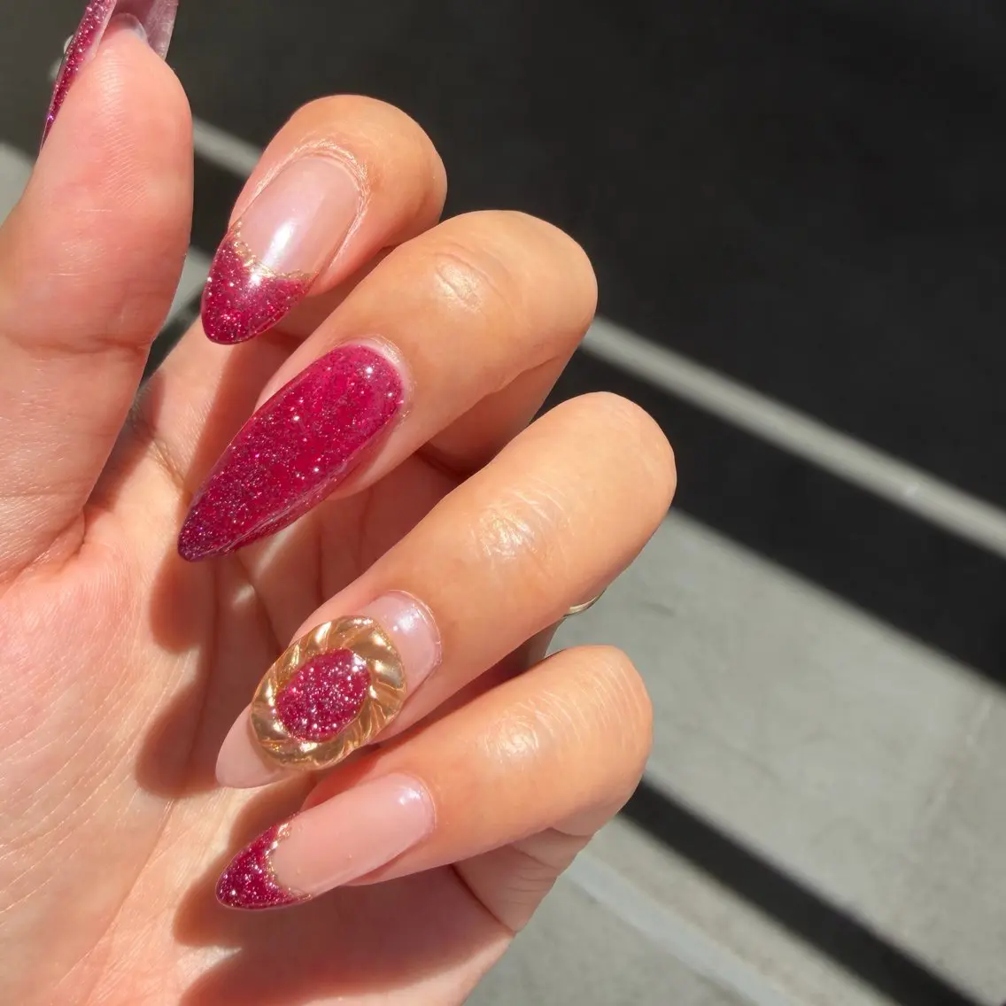 ネイル キラキラネイル ハンドネイル RYAURA NAILのネイルデザイン
