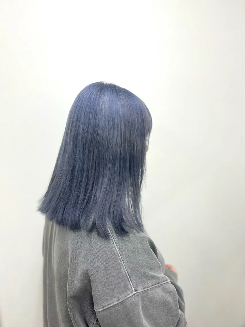 ミディアム カラー ヘアカラー 等々力 唯奈のヘアスタイル