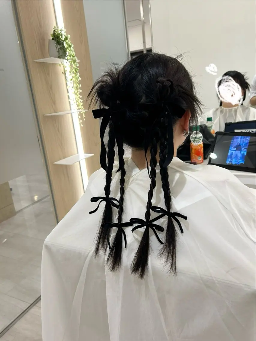 ロング ヘアアレンジ ヘアセット 柴崎 りるのヘアスタイル