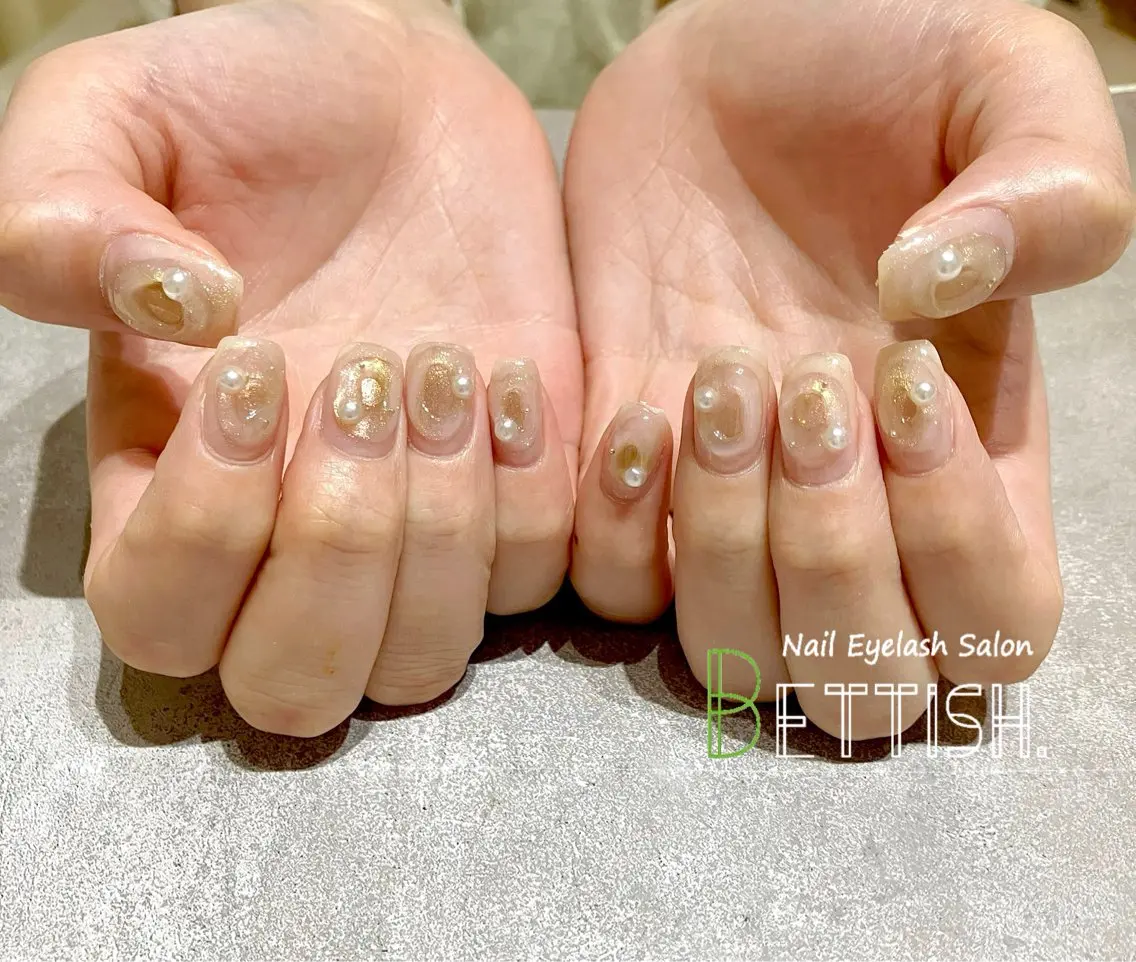 ネイル ニュアンスネイル ぷっくりネイル BETTISH. KUMIKO☺︎︎のネイルデザイン
