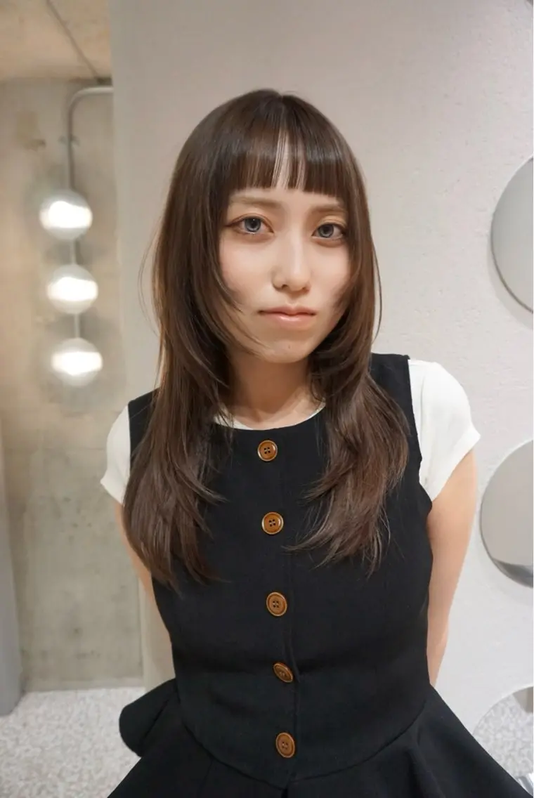 ミディアム ヘアカラー 大卒フリーランス 美容師☆ぬくいせいなのヘアスタイル